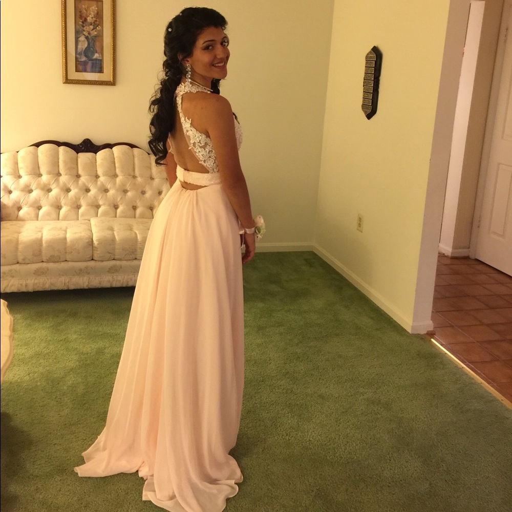 Light Pink Prom Dress - Picture 2 of 3